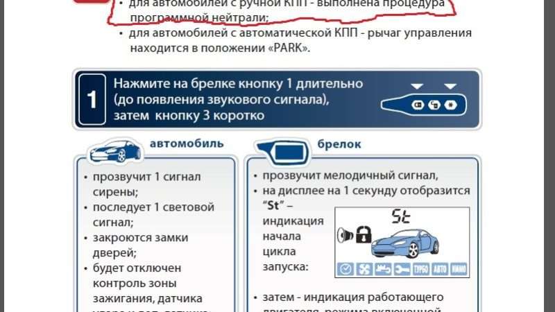 Дистанционный запуск двигателя автомобиля Starline A91
