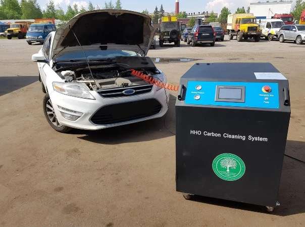 Очистка двигателя автомобиля водородом