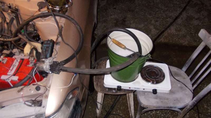 Промывка отопителя салона автомобиля без снятия