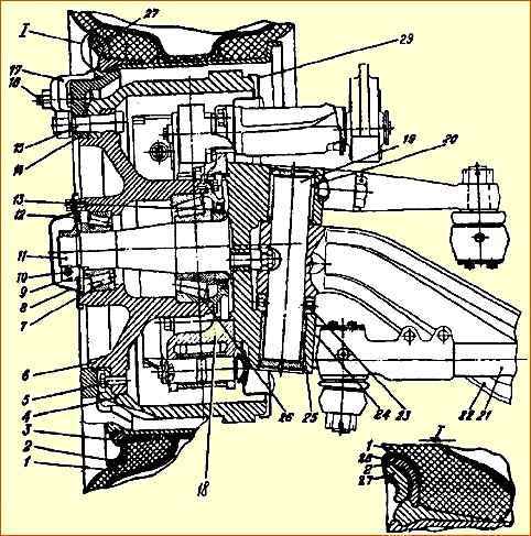 Ремонт передней оси автомобиля МАЗ