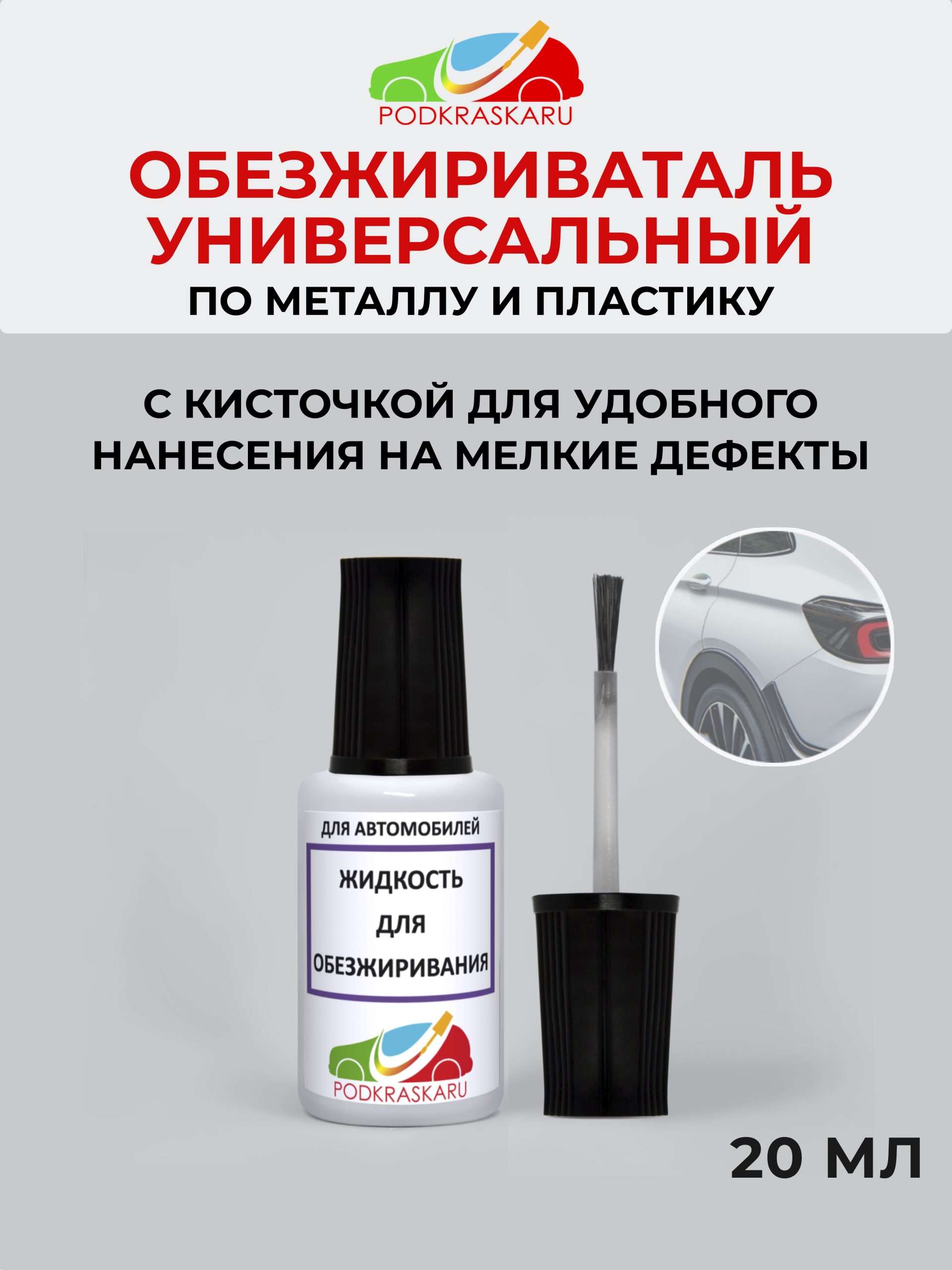 Средства обезжиривания кузова автомобиля