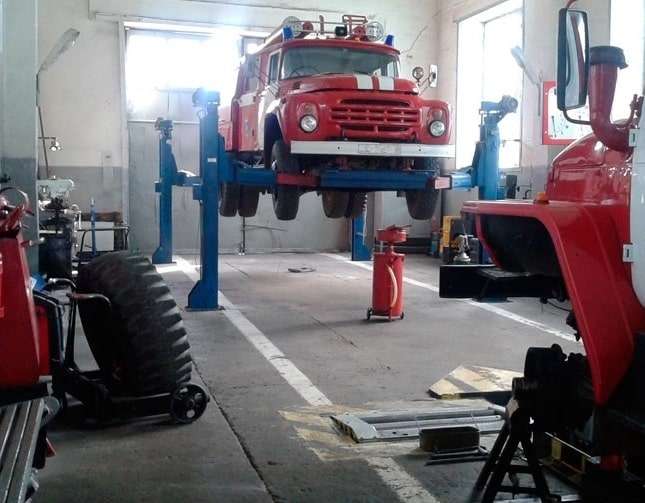 Техническое обслуживание и ремонт пожарного автомобиля