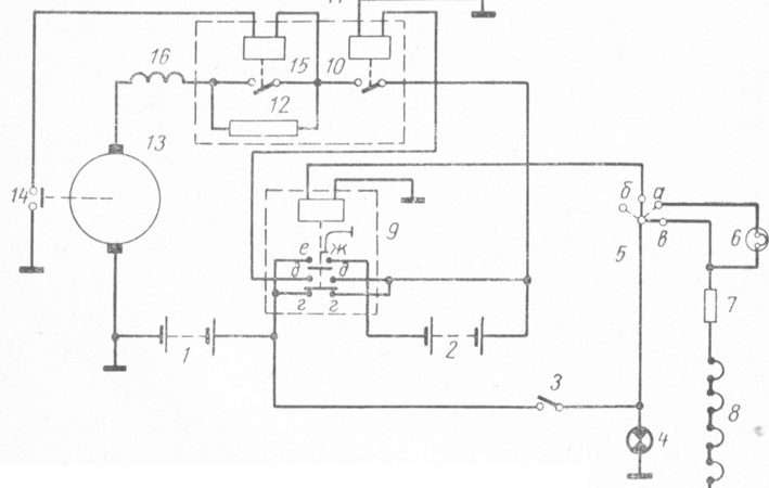 Электрическая схема автомобиля с дизельным двигателем
