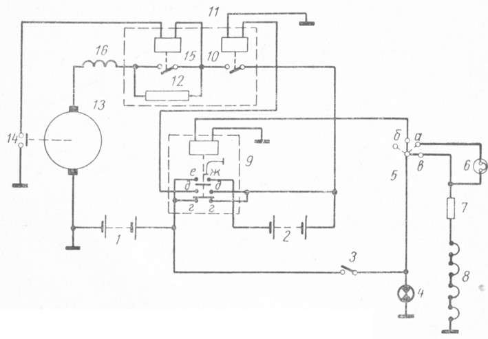 Электрическая схема автомобиля с дизельным двигателем